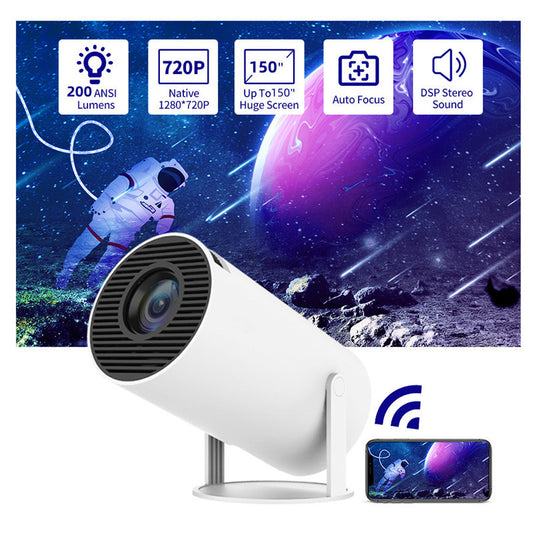 Portable Projector Small Straight Projector For Home Use 180 Degrees Projection Angle Automatic Focus Home Video Projector88